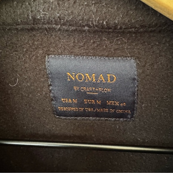 Craft And Flow Nomad Men’s Mock Neck Waffle Knit Jacket- Burgundy Red Size M - Picture 6 of 7